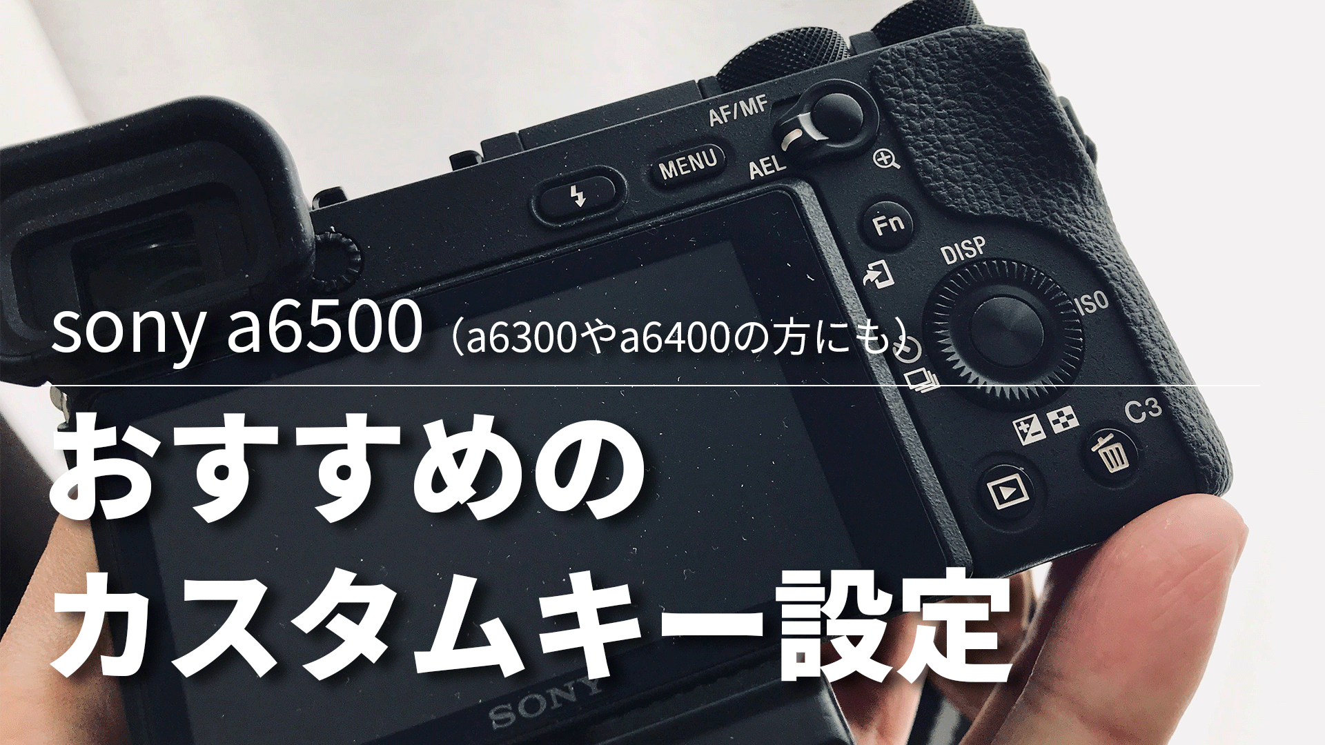 ソニーa6500おすすめのカスタムキー設定 A6400ユーザーの方にも 52weeks Photoshooting